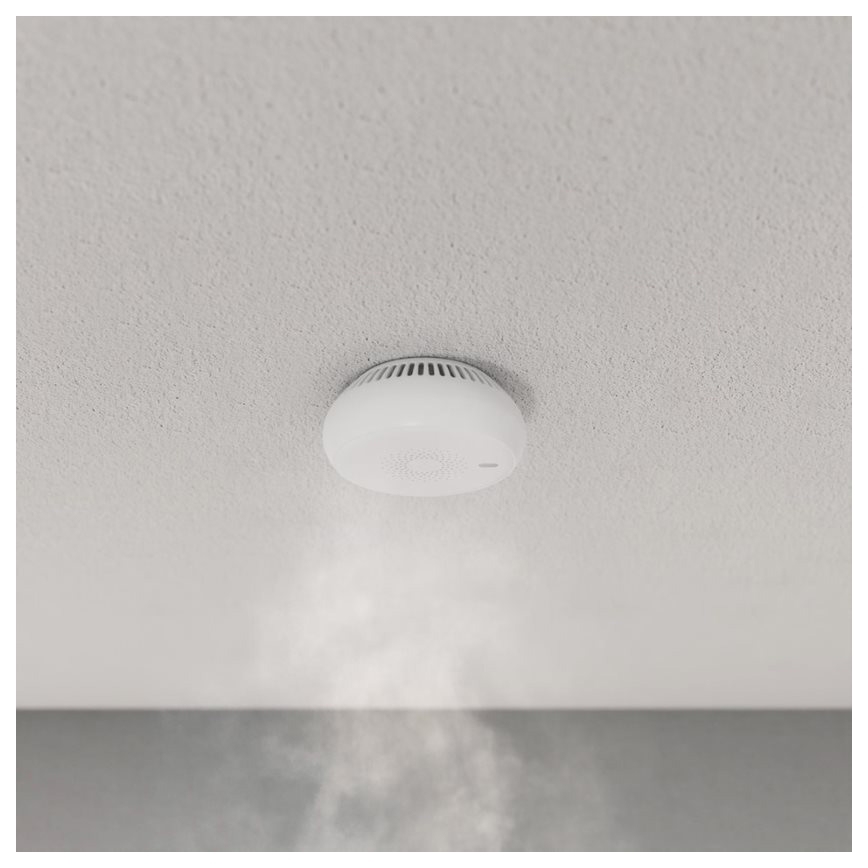 TESLA Smart - Chytrý senzor kouře 1xCR123A Zigbee