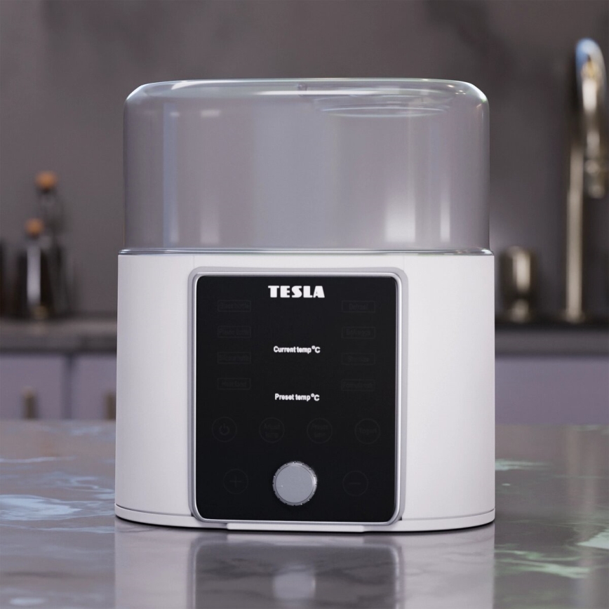 TESLA Smart - Ohřívač a sterilizátor lahví a dětské stravy 200W/230V
