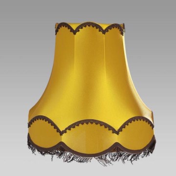 Textilní stínidlo HORTENZIA zlatá E27 pr. 45cm