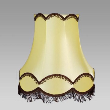 Textilní stínidlo HORTENZIA žlutá E27 pr. 45cm