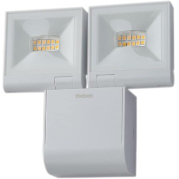 theben - LED Nástěnný reflektor 2xLED/10W/230V bílá IP55