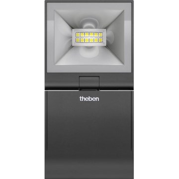 theben - LED Nástěnný reflektor LED/10W/230V černá IP55