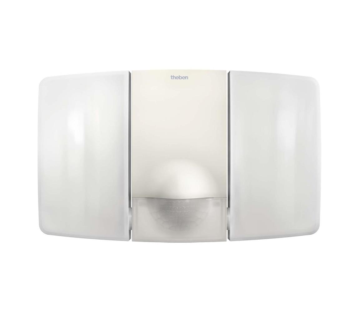 theben - LED Nástěnný reflektor se senzorem 2xLED/10W/230V bílá IP55 4003468100691