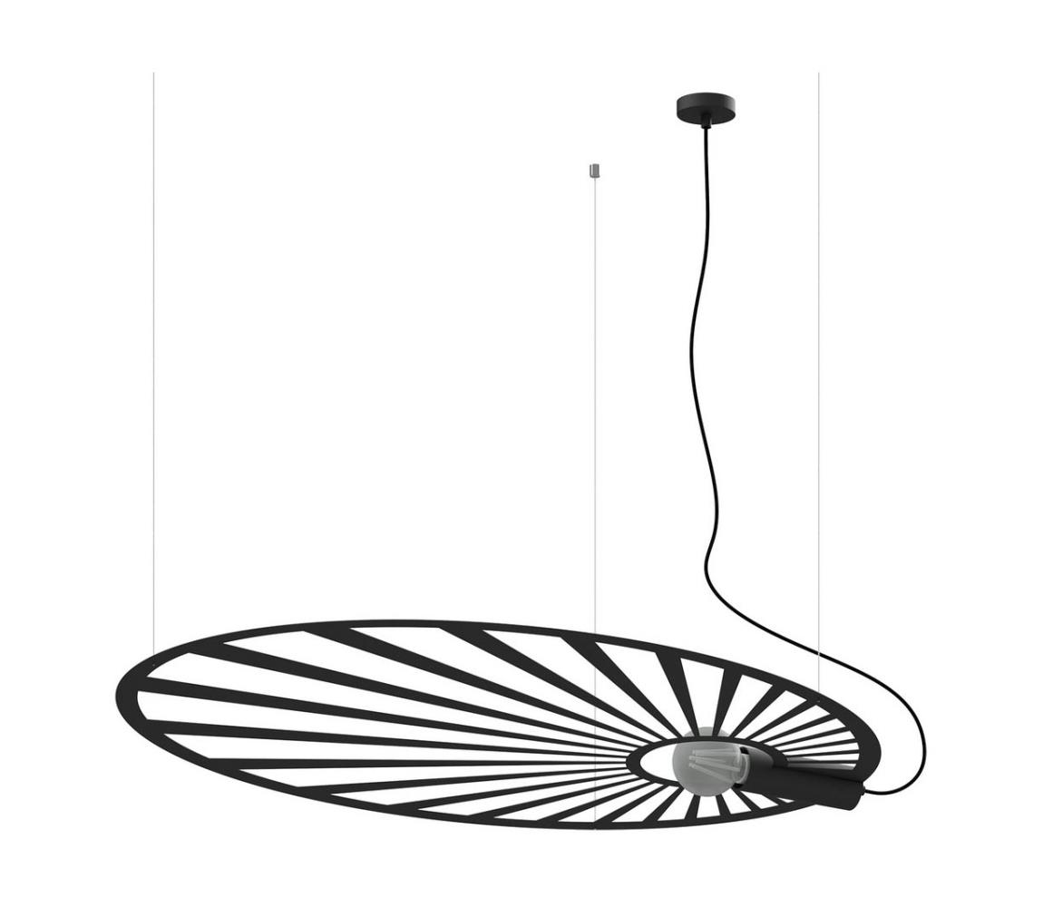 Thoro Thoro TH.001 - Lustr na lanku LEHDET 1xE27/60W/230V černá SLX0583