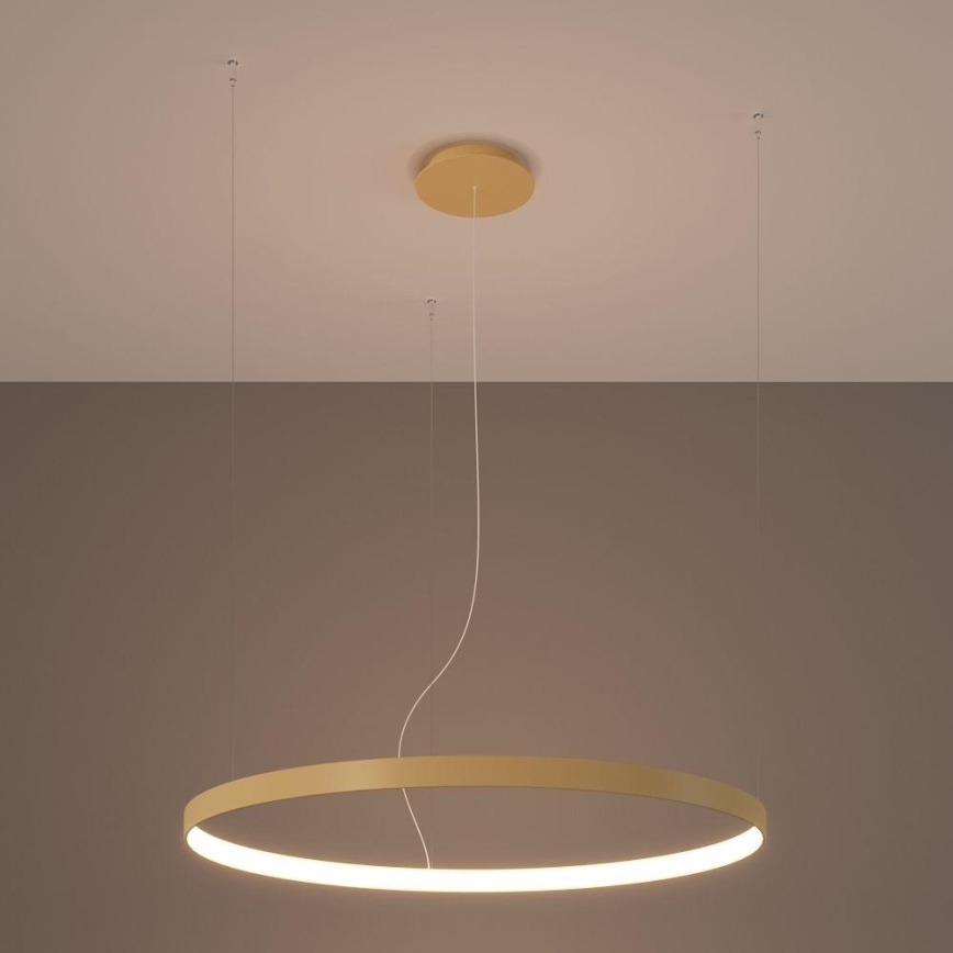 Thoro TH.174 - LED Lustr na lanku RIO LED/50W/230V CRI 90 3000K pr. 78 cm zlatá