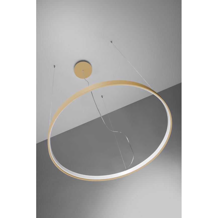 Thoro TH.174 - LED Lustr na lanku RIO LED/50W/230V CRI 90 3000K pr. 78 cm zlatá