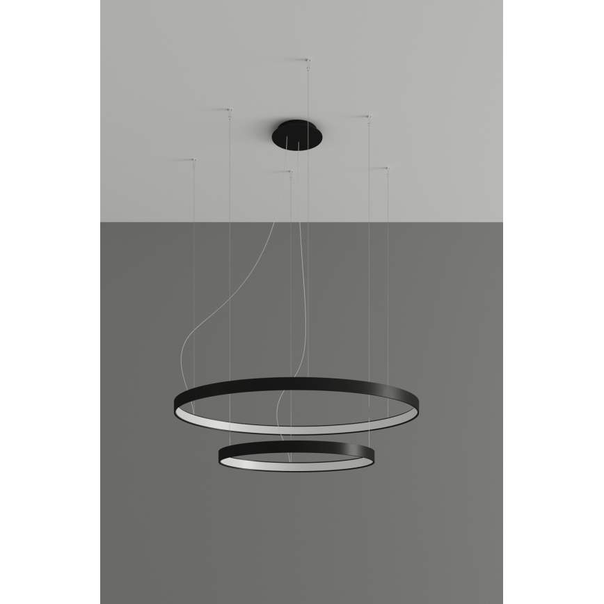 Thoro TH.212 - LED Lustr na lanku RIO LED/80W/230V CRI 95 4000K černá