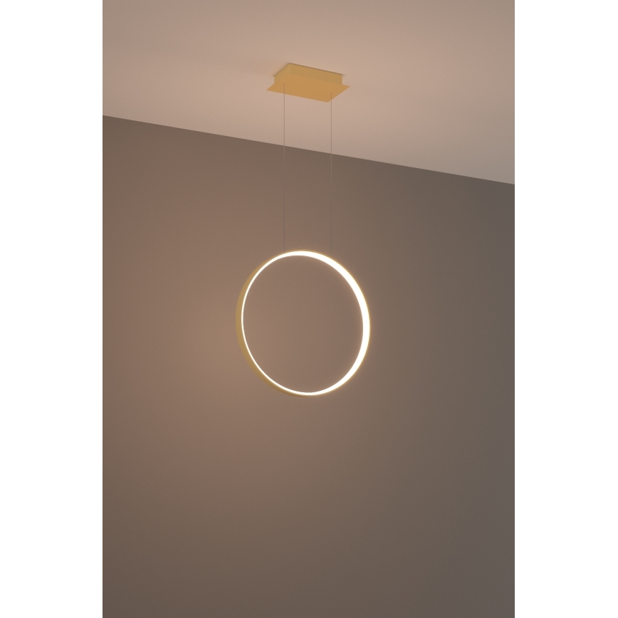 Thoro TH.220 - LED Lustr na lanku RIO LED/30W/230V CRI 90 3000K pr. 55 cm zlatá
