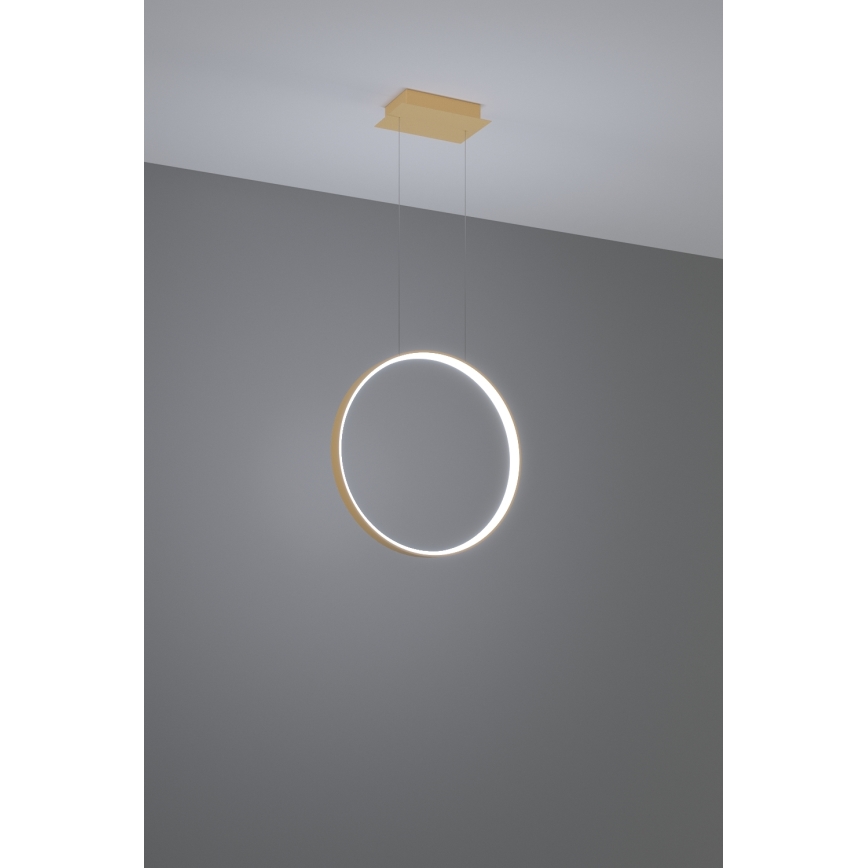 Thoro TH.221 - LED Lustr na lanku RIO LED/30W/230V CRI 95 4000K pr. 55 cm zlatá