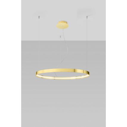 Thoro TH.246 - LED Lustr na lanku RIO LED/50W/230V CRI 90 3000K pr. 78 cm zlatá