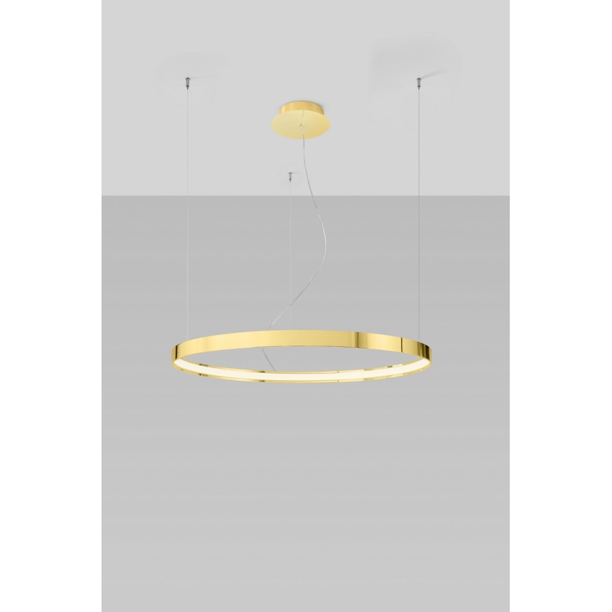 Thoro TH.246 - LED Lustr na lanku RIO LED/50W/230V CRI 90 3000K pr. 78 cm zlatá