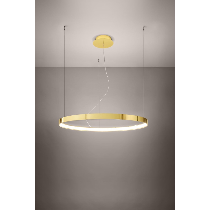Thoro TH.246 - LED Lustr na lanku RIO LED/50W/230V CRI 90 3000K pr. 78 cm zlatá