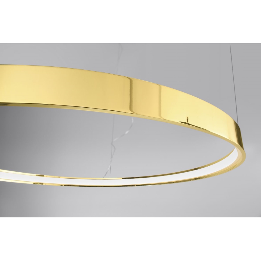 Thoro TH.246 - LED Lustr na lanku RIO LED/50W/230V CRI 90 3000K pr. 78 cm zlatá
