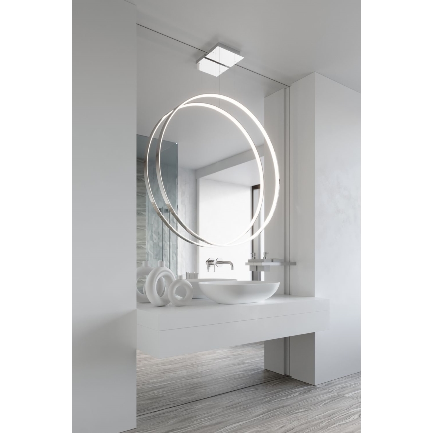 Thoro TH.249 - LED Lustr na lanku RIO LED/50W/230V CRI 90 4000K pr. 78 cm lesklý chrom