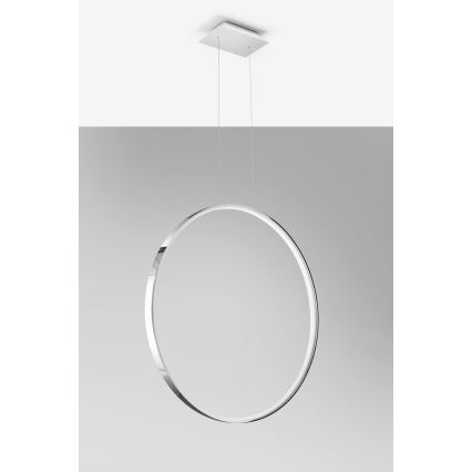 Thoro TH.249 - LED Lustr na lanku RIO LED/50W/230V CRI 90 4000K pr. 78 cm lesklý chrom
