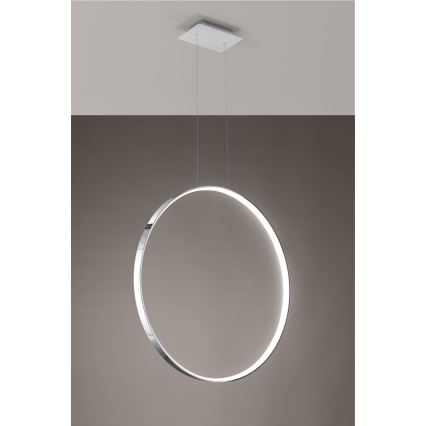 Thoro TH.249 - LED Lustr na lanku RIO LED/50W/230V CRI 90 4000K pr. 78 cm lesklý chrom
