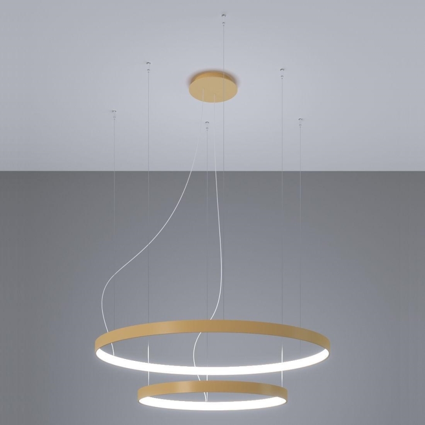Thoro TH.268 - LED Lustr na lanku RIO LED/80W/230V CRI 95 4000K zlatá