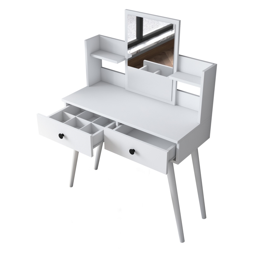 Toaletní stolek 98x40 cm bílá