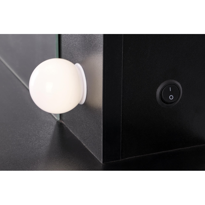 Toaletní stolek AMORIO 120x55 cm černá