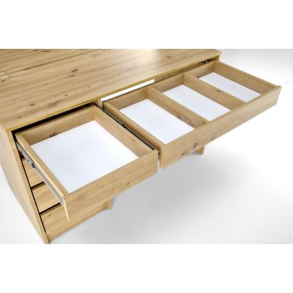 Toaletní stolek AMORIO 120x55 cm dub artisan