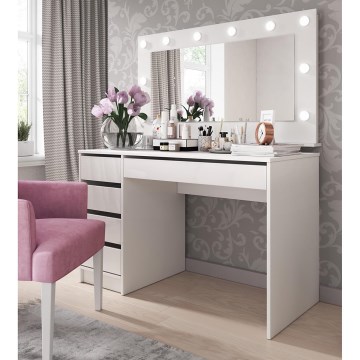 Toaletní stolek DAGUN 120x57 cm bílá