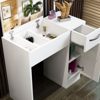 Toaletní stolek INCI 75x38 cm bílá