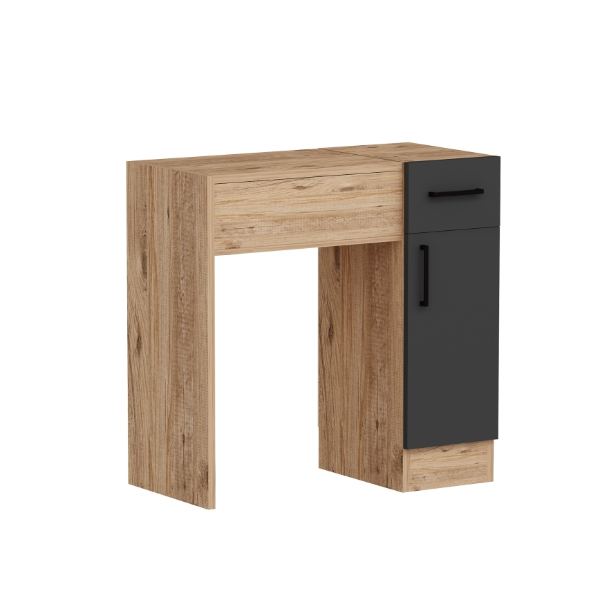 Toaletní stolek INCI 77x37 cm borovice atlantic/antracit