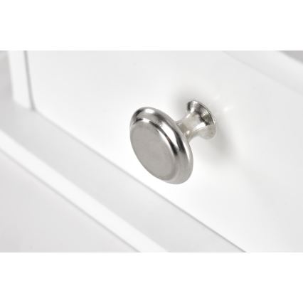 Toaletní stolek SARA 80x40 cm + taburet 45x37 cm bílá