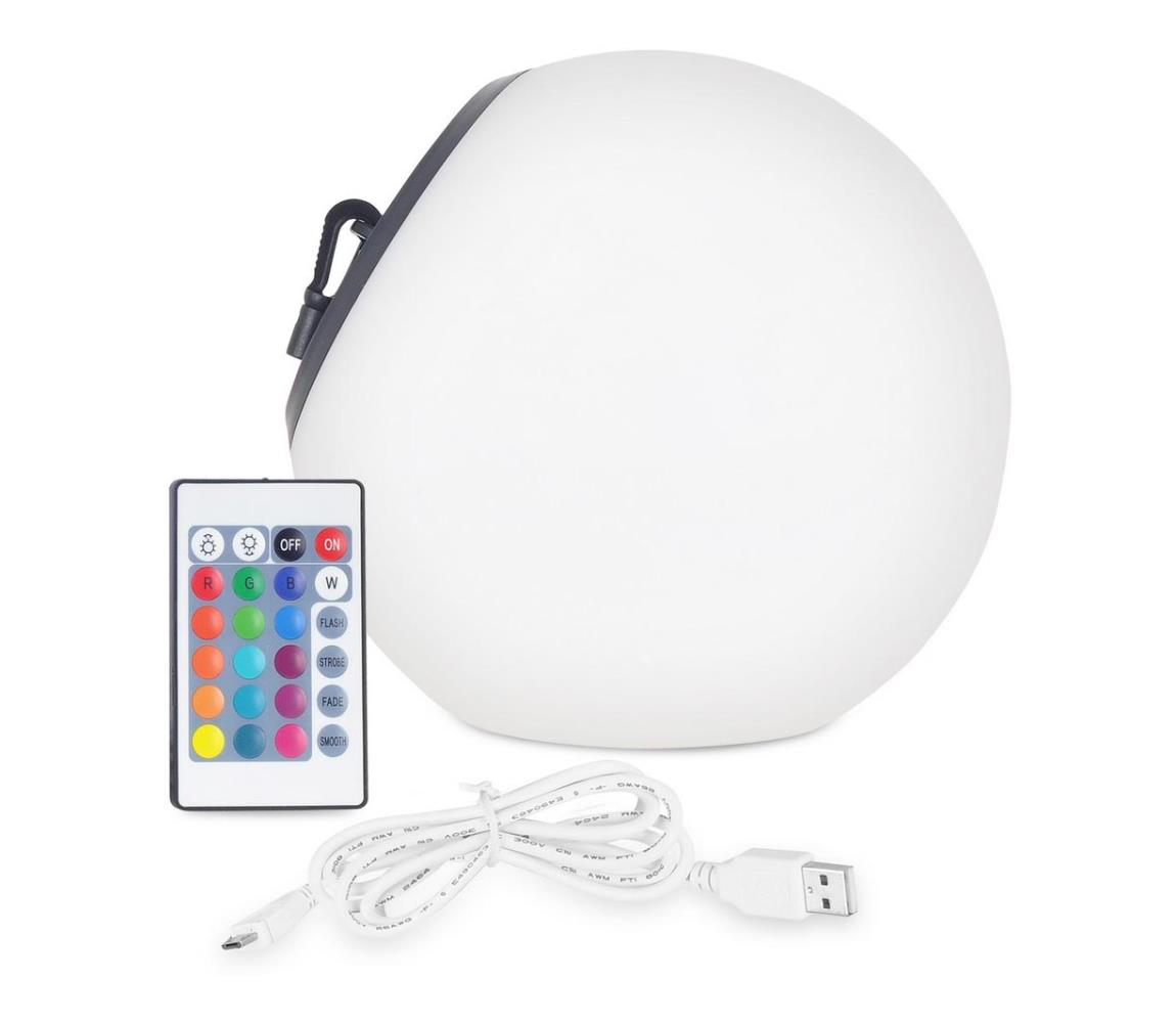 TOP LIGHT Top Light BALL RGB RC - LED RGB Stmívatelné solární svítidlo LED/1,2W/3,7V IP44 TP1617