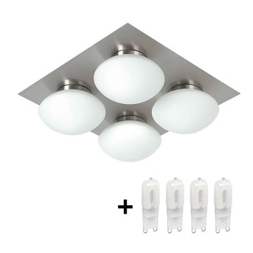 Top Light Dunaj - LED Koupelnové stropní svítidlo DUNAJ 4xG9/2,5W/230V IP44