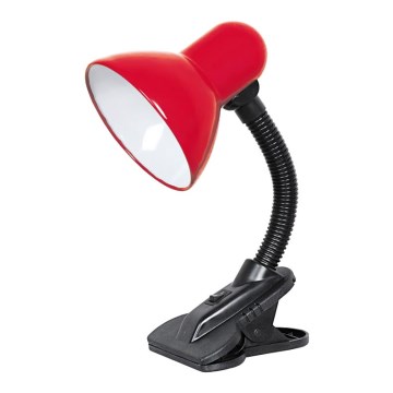 Top Light - Lampa s klipem 1xE27/60W/230V červená Top Light - Lampa s klipem 1xE27/60W/230V červená