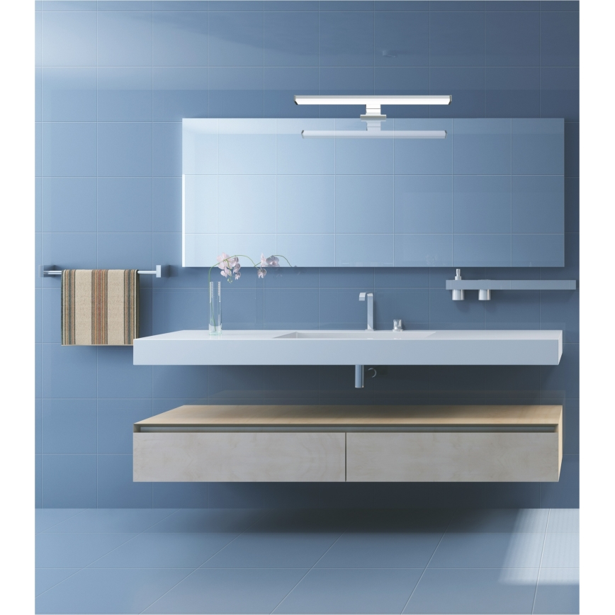 Top Light - LED Koupelnové osvětlení zrcadla TEXAS LED/8W/230V 3000/4000/6500K IP44 40 cm matný chrom