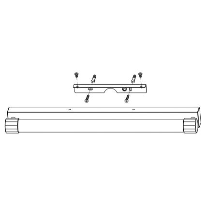 Top Light - LED Koupelnové osvětlení zrcadla TURIA LED/8W/230V 3000/4000/6500K IP44 40 cm lesklý chrom