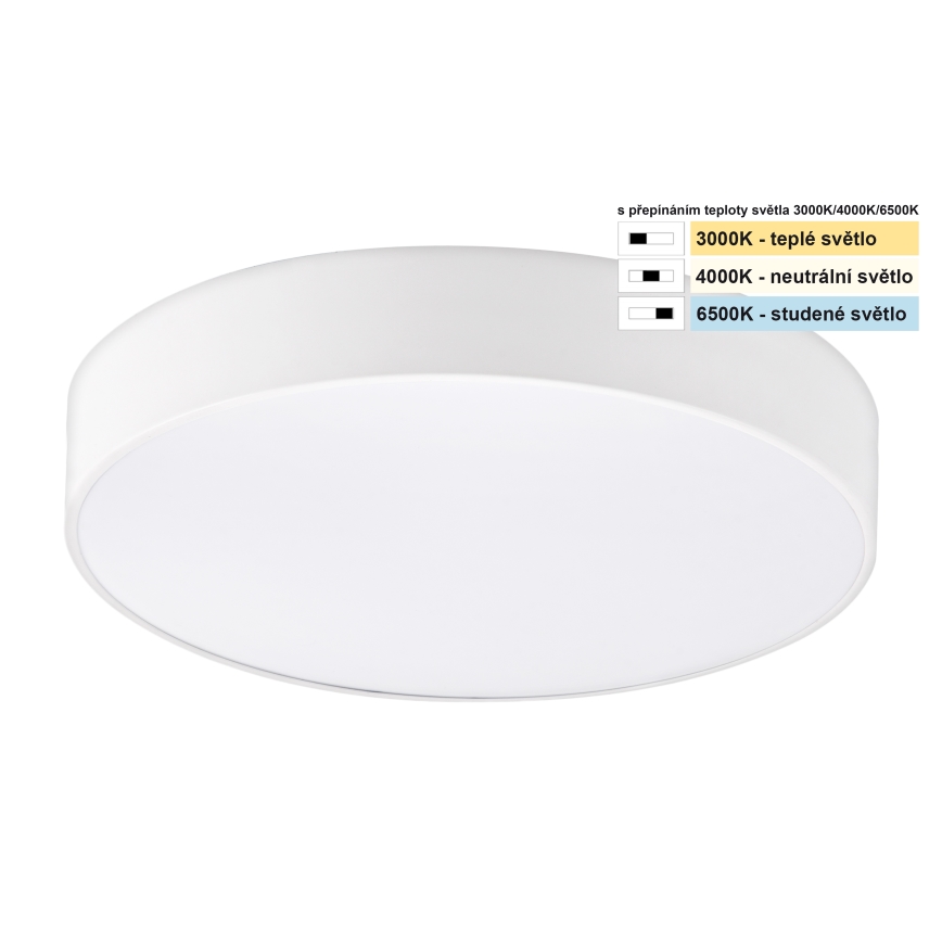 Top Light - LED Koupelnové stropní svítidlo PETAL LED/24W/230V IP44 3000/4000/6500K pr. 35 cm bílá