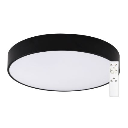 Top Light - LED Stmívatelné koupelnové stropní svítidlo PETAL LED/48W/230V IP44 3000-6500K pr. 48 cm černá + dálkové ovládání