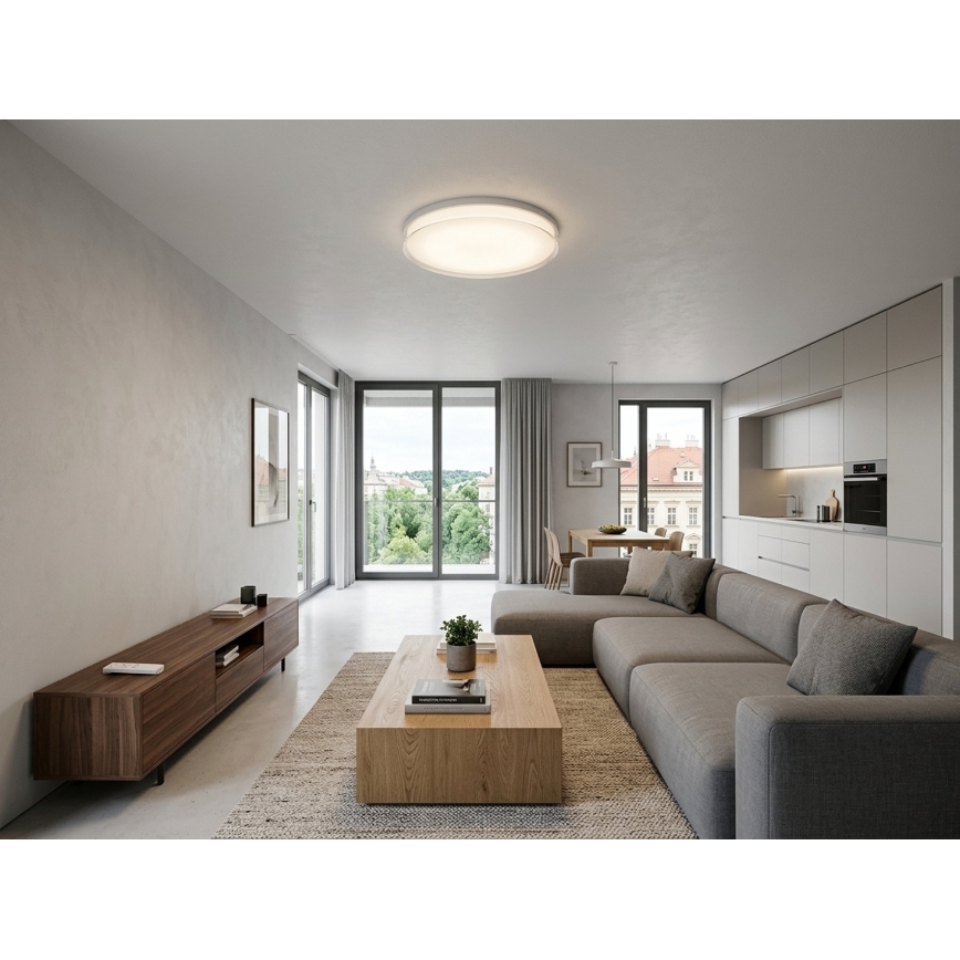 Top Light - LED Stmívatelné koupelnové stropní svítidlo NEXUS LED/45W/230V 3000-6500K IP44 pr. 38 cm bílá + dálkové ovládání