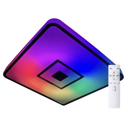 Top Light - LED RGB Stmívatelné stropní svítidlo RAINBOW LED/24W/230V hranatý + dálkové ovládání