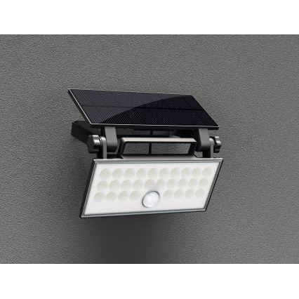 Top Light - LED Solární nástěnný reflektor se senzorem HELEON PRO LED/8W/3,7V IP65 4000K