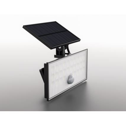 Top Light - LED Solární nástěnný reflektor se senzorem HELEON VARIO LED/8W/3,7V IP65 4000K 2200 mAh + dálkové ovládání