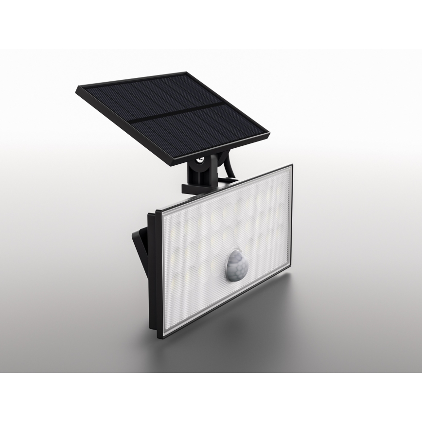 Top Light - LED Solární nástěnný reflektor se senzorem HELEON VARIO LED/8W/3,7V IP65 4000K 2200 mAh + dálkové ovládání