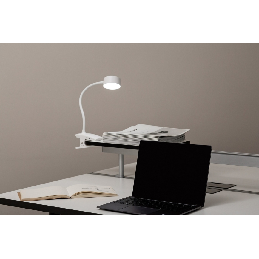 Top Light - LED Stmívatelná dotyková stolní lampa s klipem BELLA LED/4,8W/5V 3000-6500K bílá