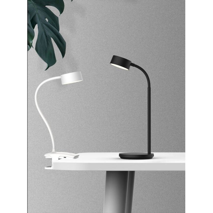 Top Light - LED Stmívatelná dotyková stolní lampa s klipem BELLA LED/4,8W/5V 3000-6500K bílá