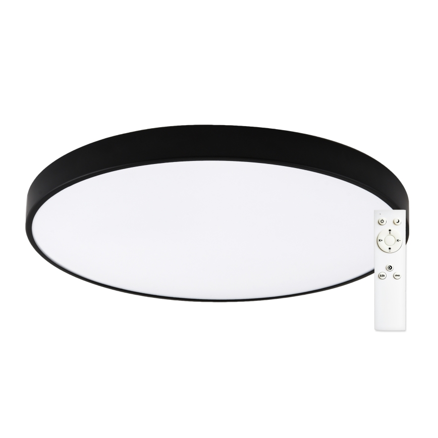 Top Light - LED Stmívatelné stropní svítidlo PETAL LED/60W/230V 3000-6500K pr. 59 cm černá + dálkové ovládání