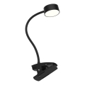 Top Light - LED Stmívatelná dotyková stolní lampa s klipem BELLA LED/4,8W/5V 3000-6500K černá