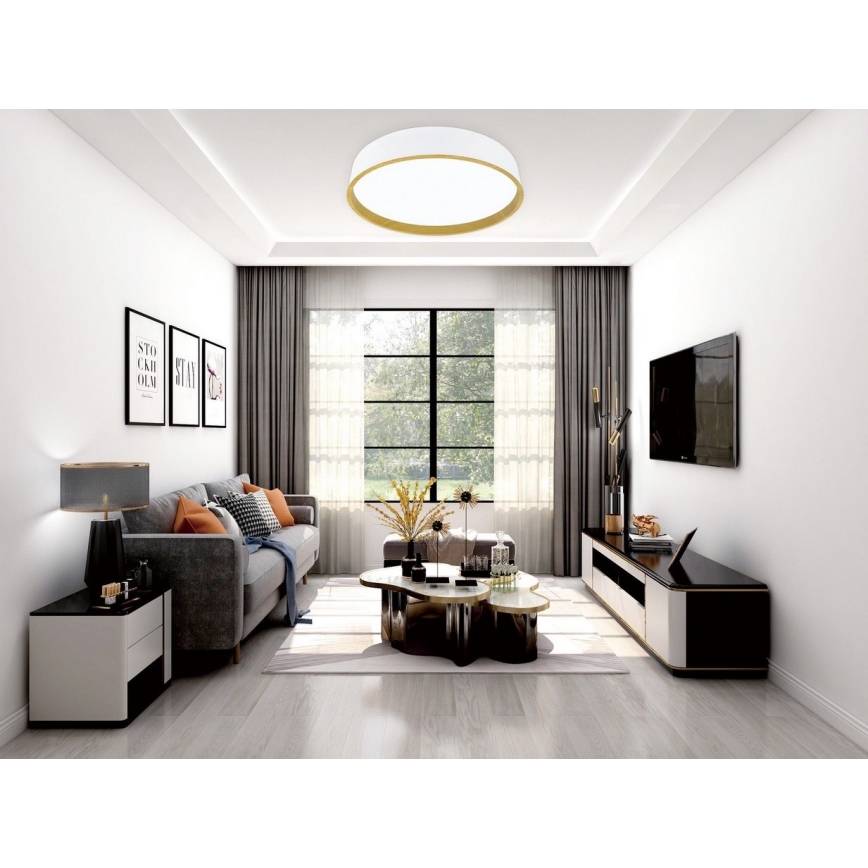 Top Light - LED Stmívatelné stropní svítidlo DEKOR LED/51W/230V pr. 50 cm 3000-6500K + dálkové ovládání