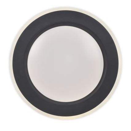 Top Light - LED Stmívatelné stropní svítidlo NORMAN LED/51W/230V pr. 39 cm černá + dálkové ovládání