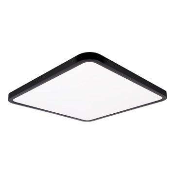 Top Light - LED Stmívatelné stropní svítidlo REVIT LED/50W/230V 3000-6500K 50x50 cm černá + dálkové ovládání