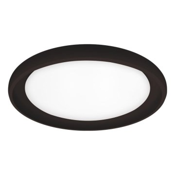 Top Light - LED Stmívatelné stropní svítidlo SALERNO LED/60W/230V 3000-6500K pr. 60 cm černá + dálkové ovládání