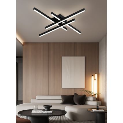 Top Light - LED Stmívatelný přisazený lustr CROSS LED/50W/230V 3000-6500K + dálkové ovládání