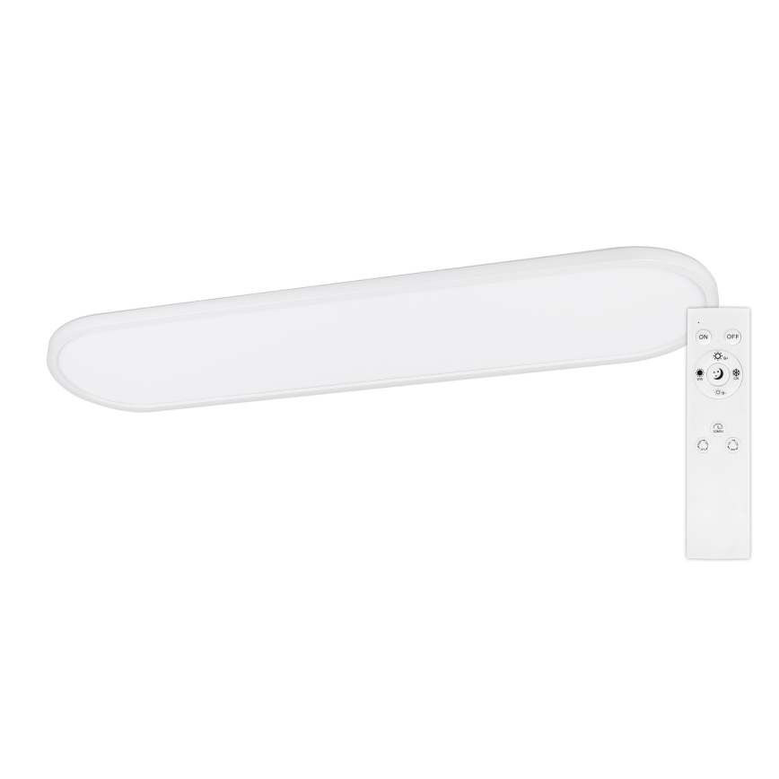 Top Light - LED Stmívatelné stropní přisazené závěsné svítidlo OVAL LED/36W/230V 3000-6500K bílá + dálkové ovládání
